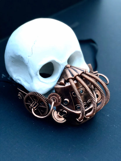 Copper Steampunk Respirator Mask