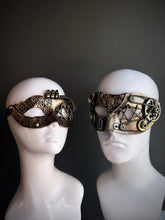 Steampunk costume masks for men and women with vintage mechanical detail