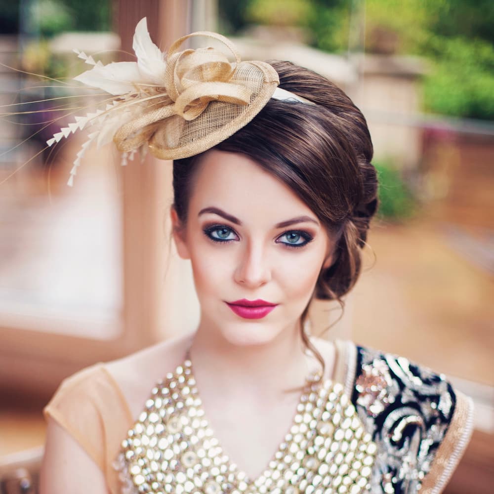 Tea Party Fascinator - Tan