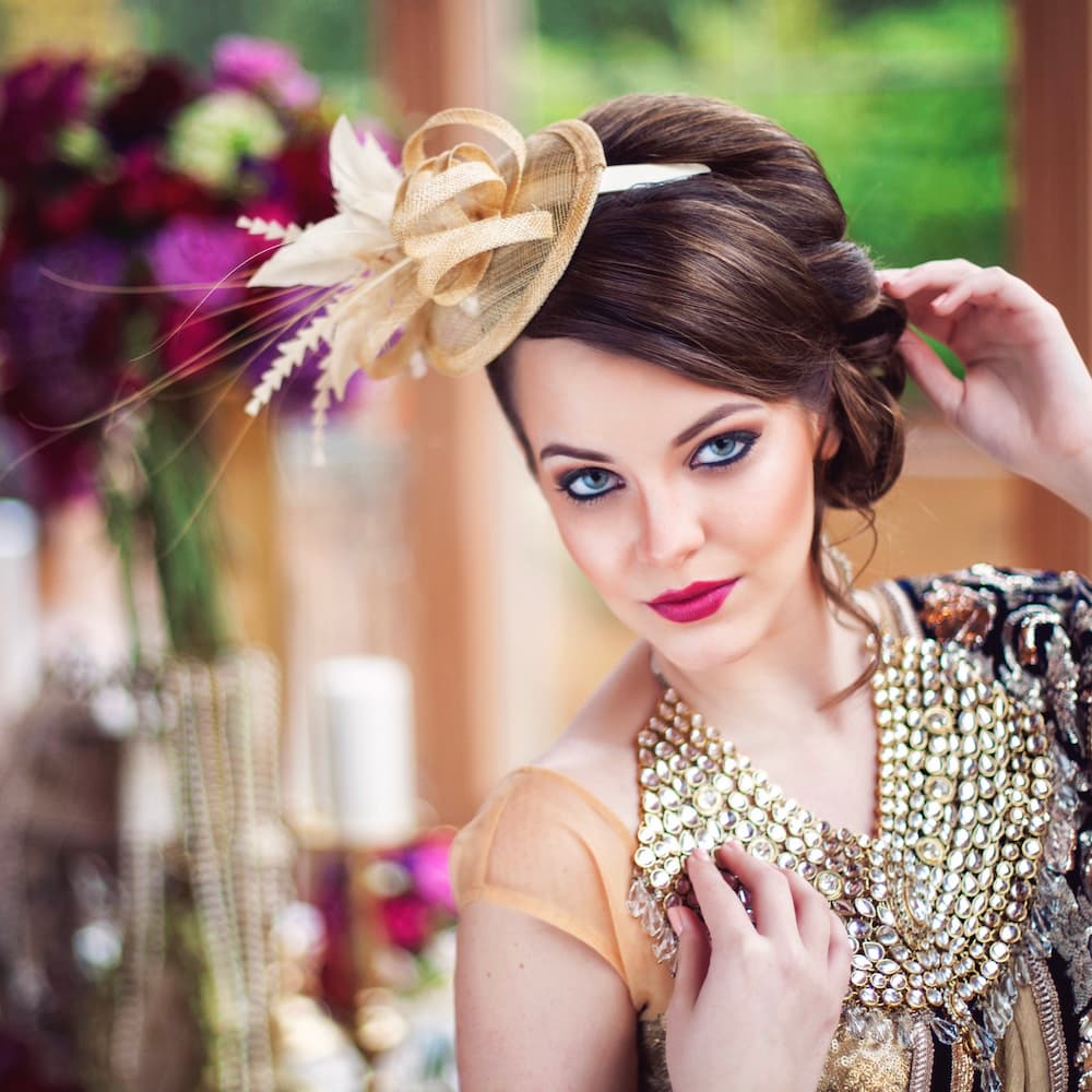 Tea Party Fascinator - Beige