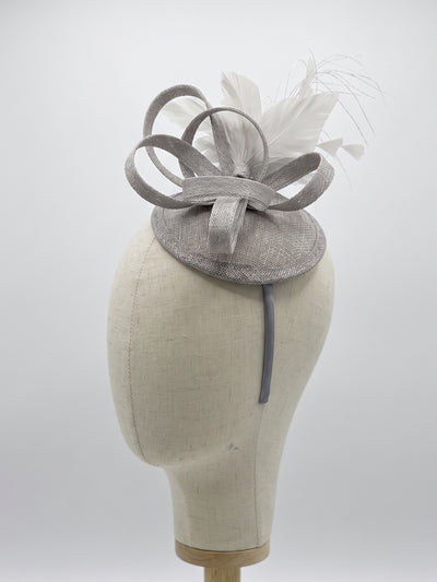 Tea Party Fascinator - Silver