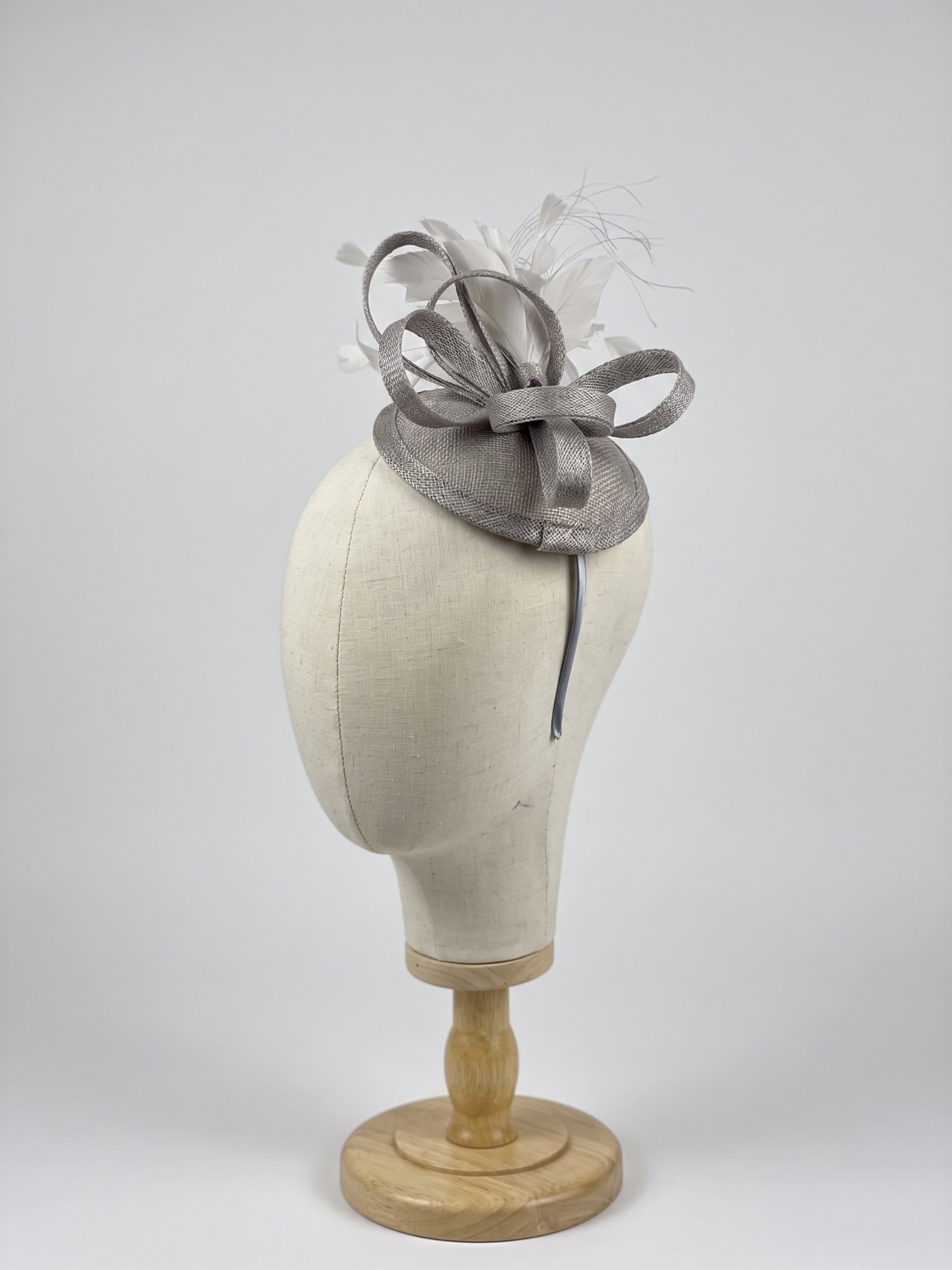 Tea Party Fascinator - Silver