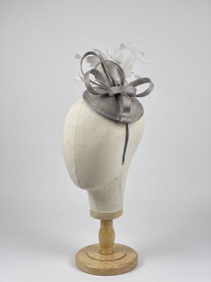 Tea Party Fascinator - Silver