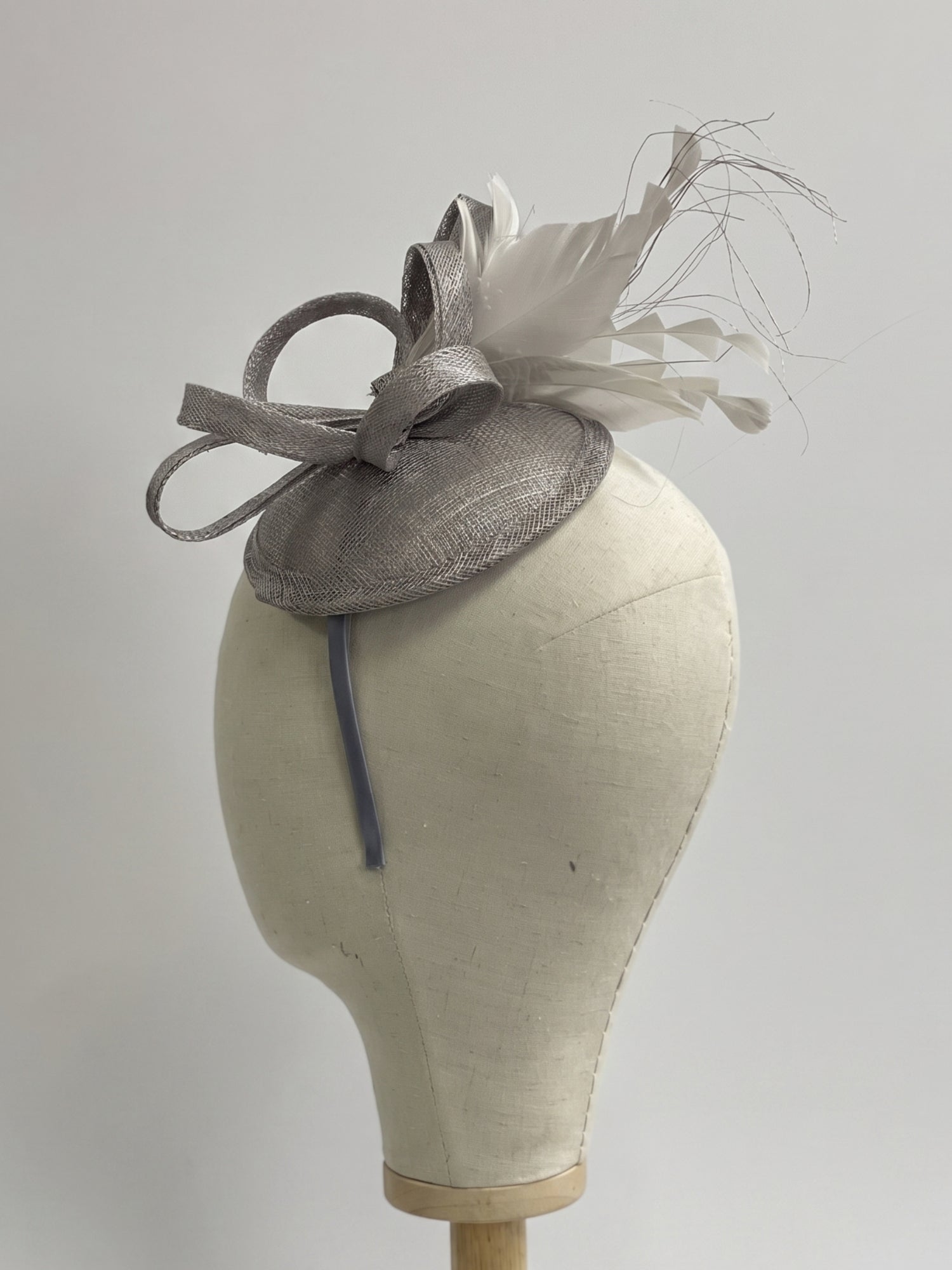 Tea Party Fascinator - Silver