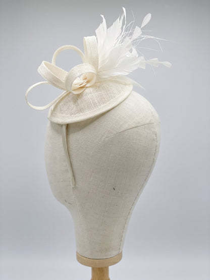 Tea Party Fascinator - White
