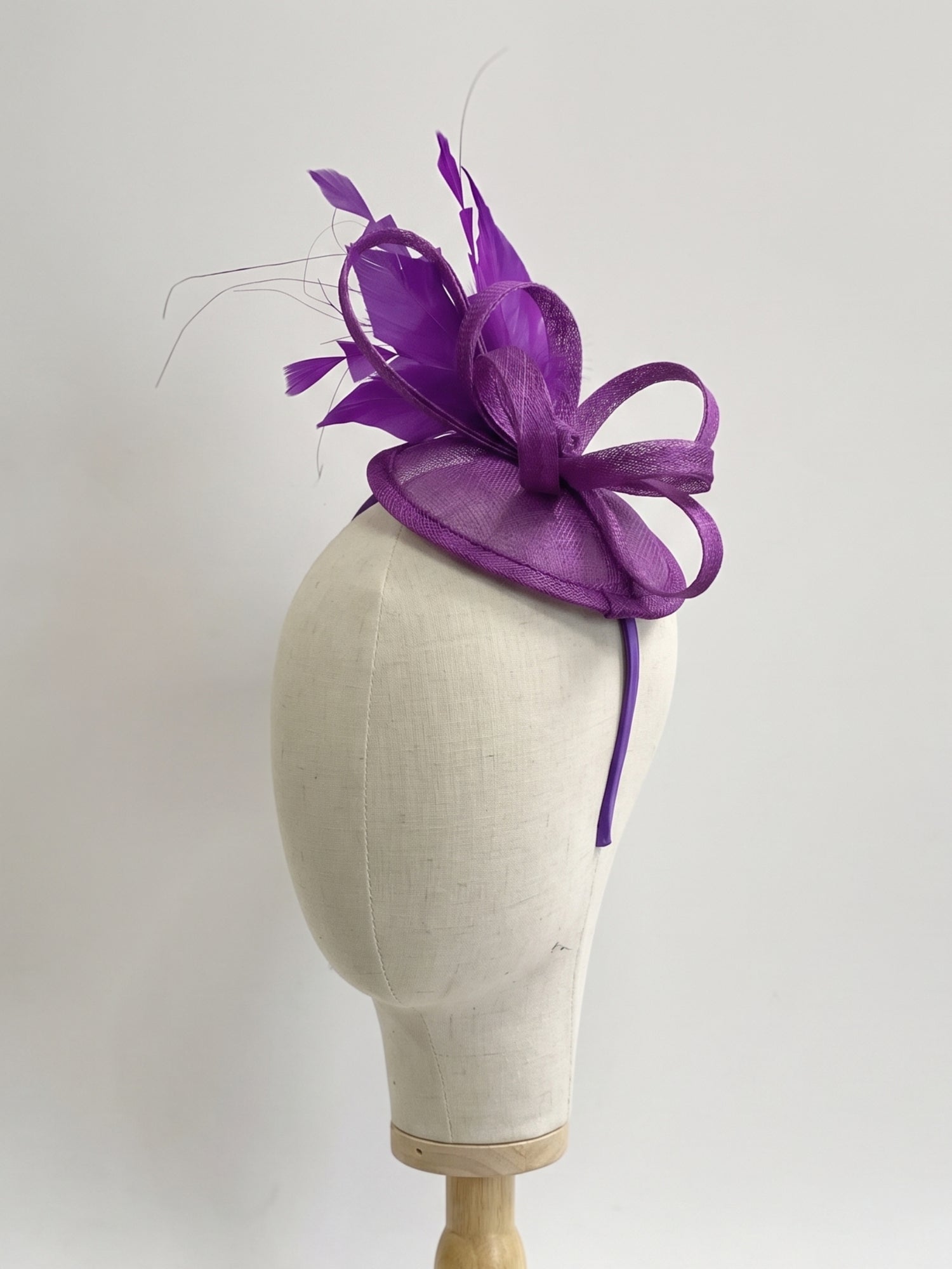 Tea Party Fascinator Hat - Purple