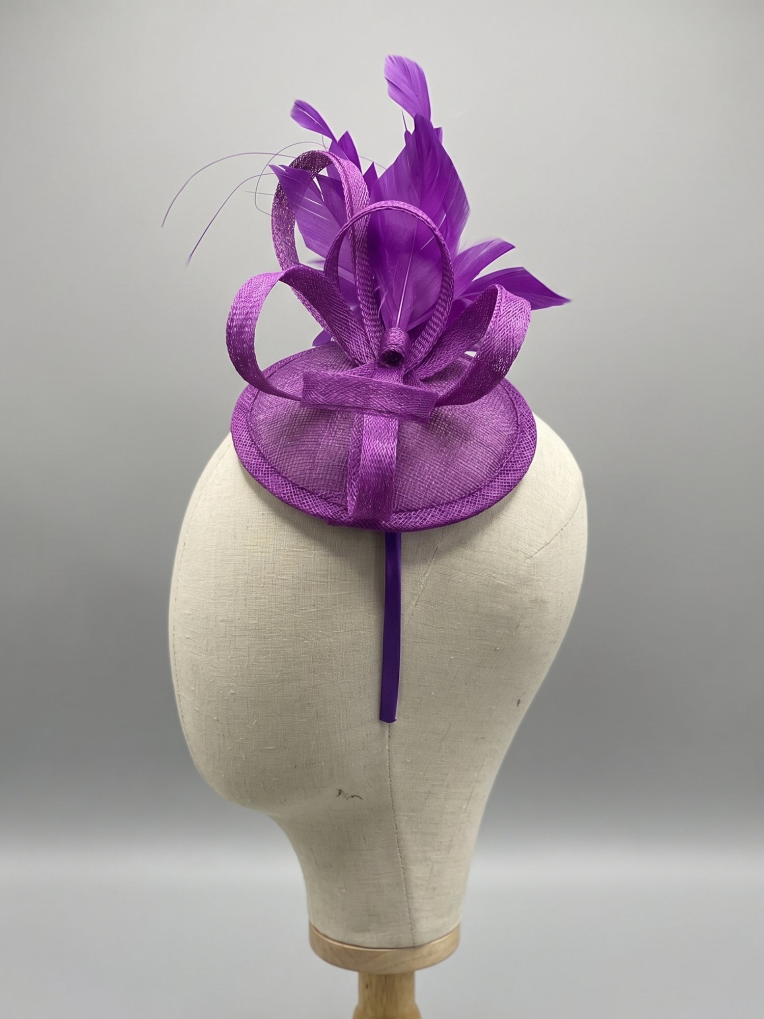 Tea Party Fascinator Hat - Purple