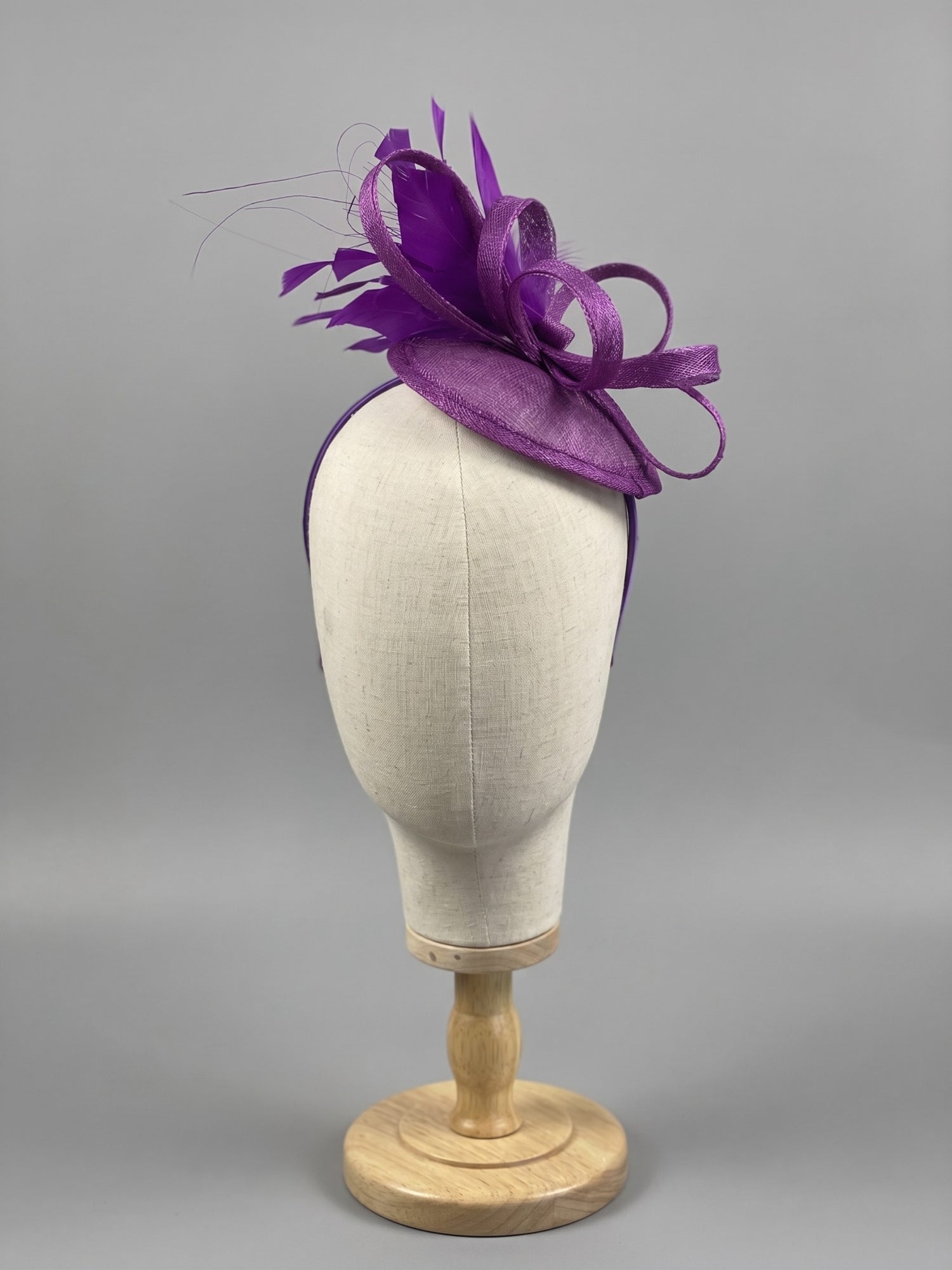 Tea Party Fascinator Hat - Purple