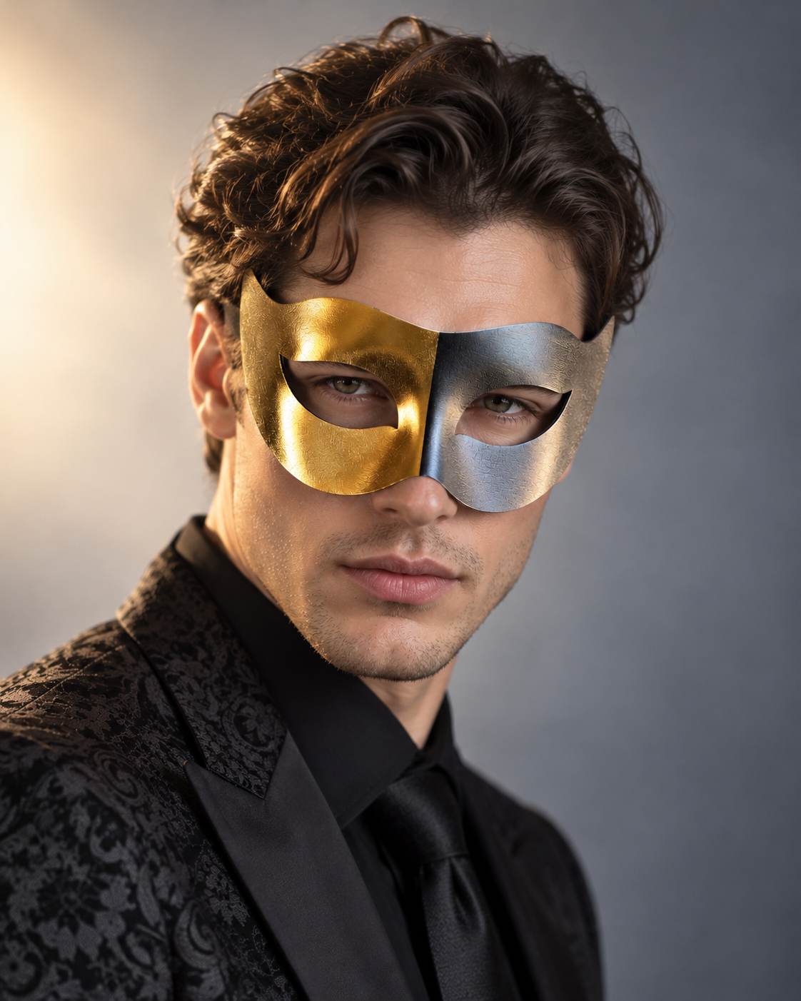 Golden Crest Masquerade Mask
