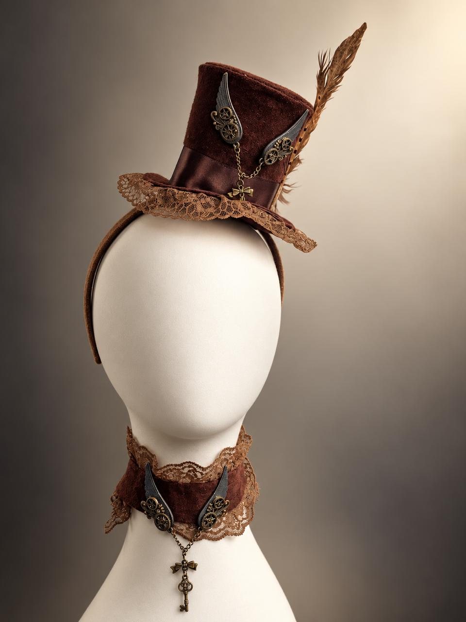 Victorian Clockwork Mini Top Hat
