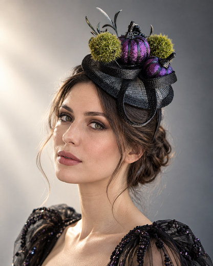 Purple Pumpkin Patch Fascinator