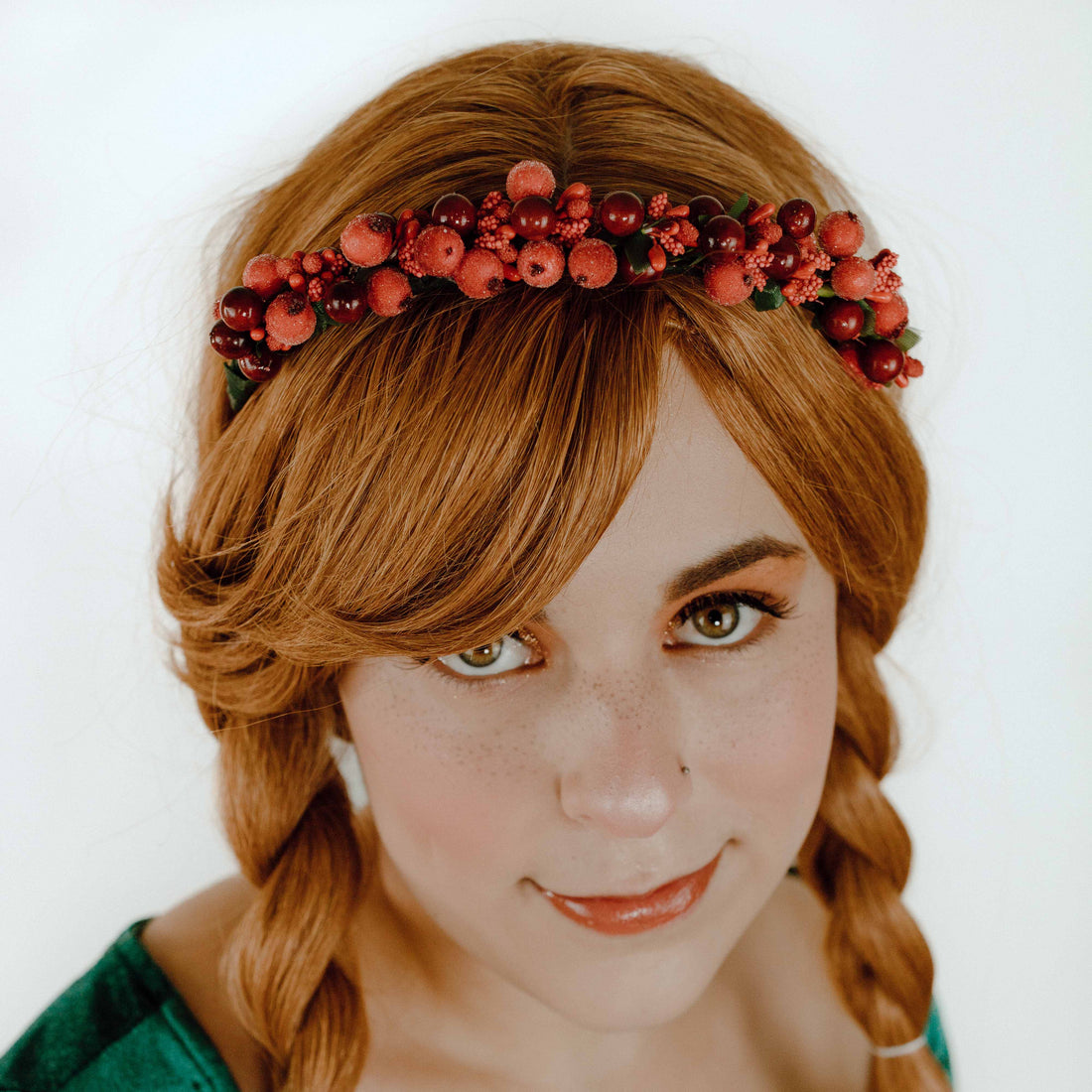 Holly Berry Headband - Red