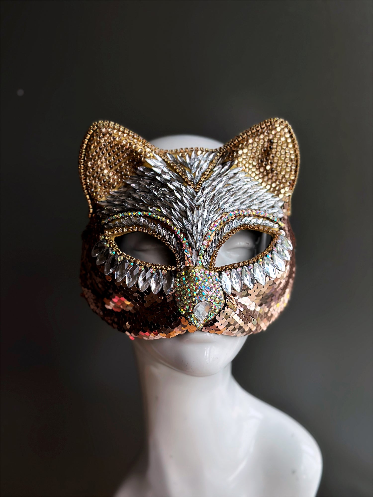 Masquerade Party Leather Mask Lovely Cat Face Mask for Night Club for  Halloween Themed Party Accessory