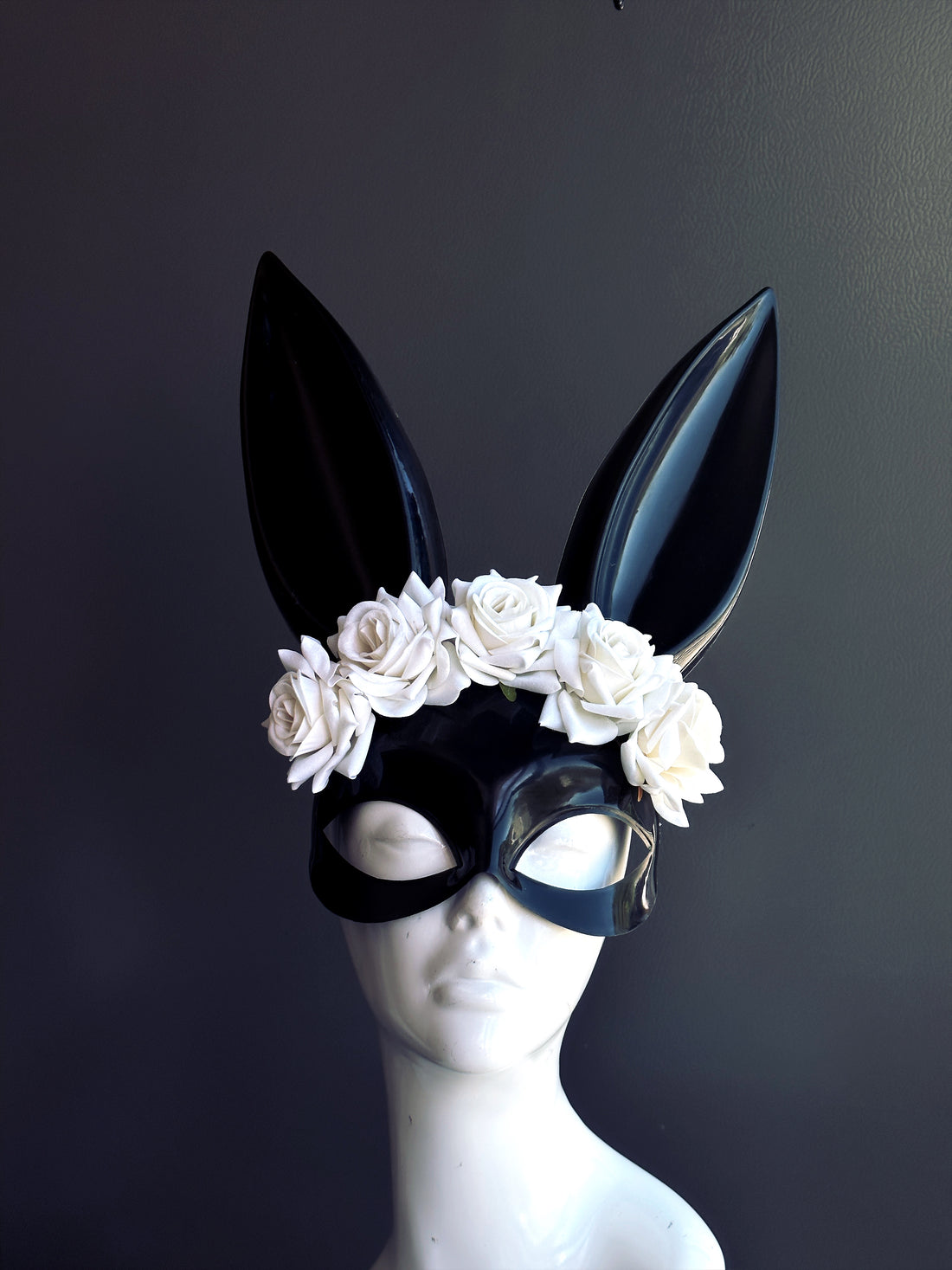 Bunny Mask / White Roses