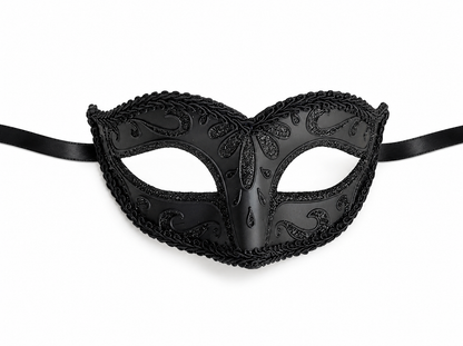 Midnight Teardrop Men Mask - Black