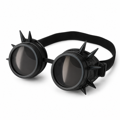 Black Irongear Steampunk Goggles