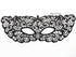 Black lace masquerade mask with rhinestones, elegant lace eye mask for women, perfect for prom, wedding, masquerade ball, and parties.