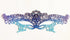 Ombre lace masquerade mask in blue and purple for women, Venetian style lace mask, perfect for masquerade ball, prom, wedding, and Halloween costumes.