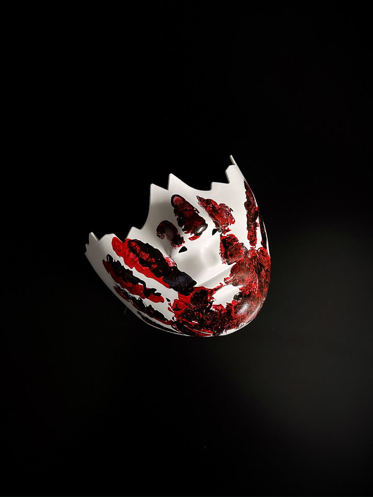 Broken Blood-Stained Mask - Masquerade Store