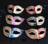 Bulk Venetian masquerade masks featuring musical note motifs, Venetian cityscape artwork, antique gold scrollwork, and colorful braided trim for masquerade balls, Mardi Gras, weddings, and themed events.