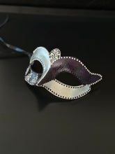Assorted bulk masquerade mask set in silver and purple with ornate design for group events