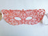 Coral lace masquerade mask with rhinestones, elegant lace party mask for women, prom, wedding, and masquerade ball accessory.