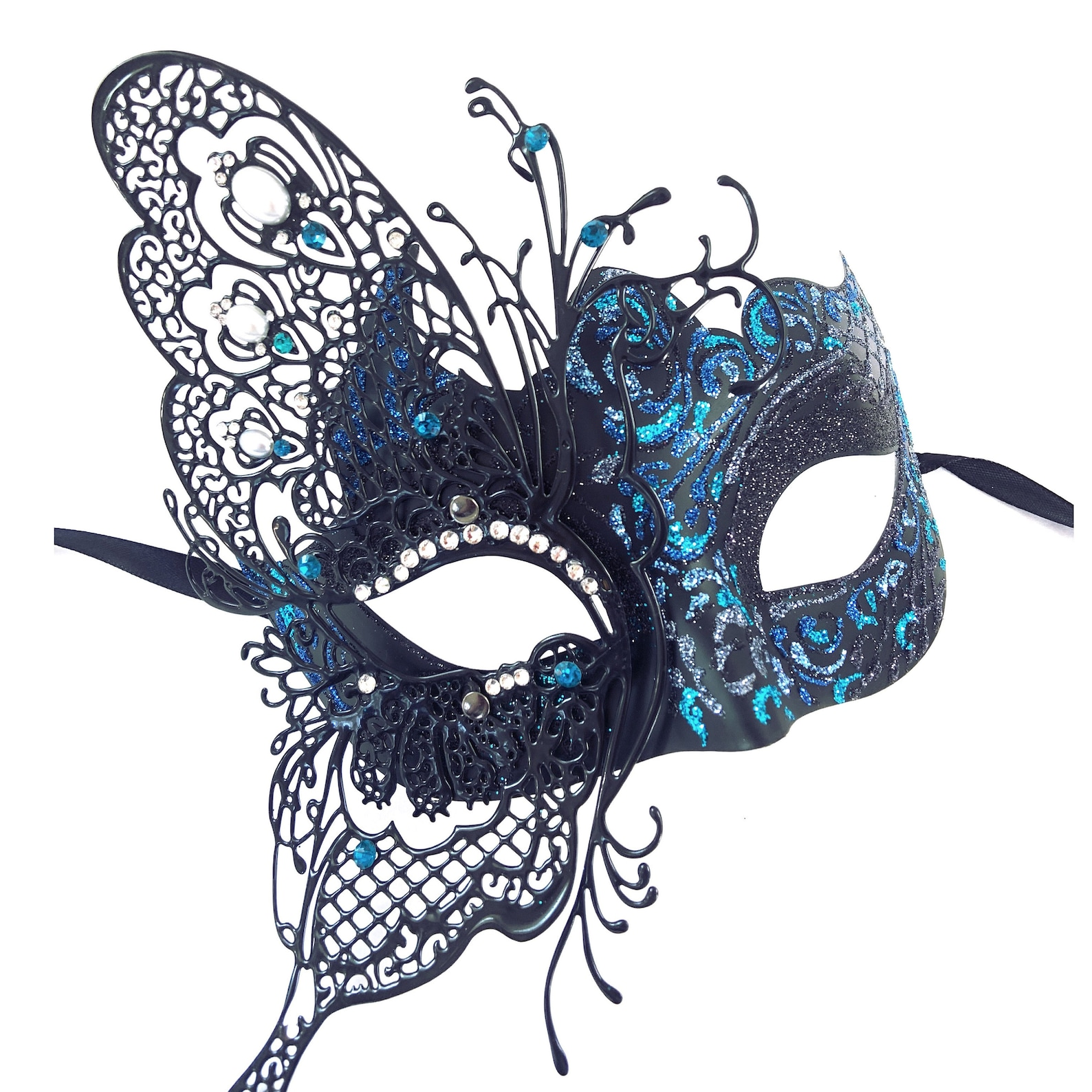 Luxury Butterfly Mask - Blue