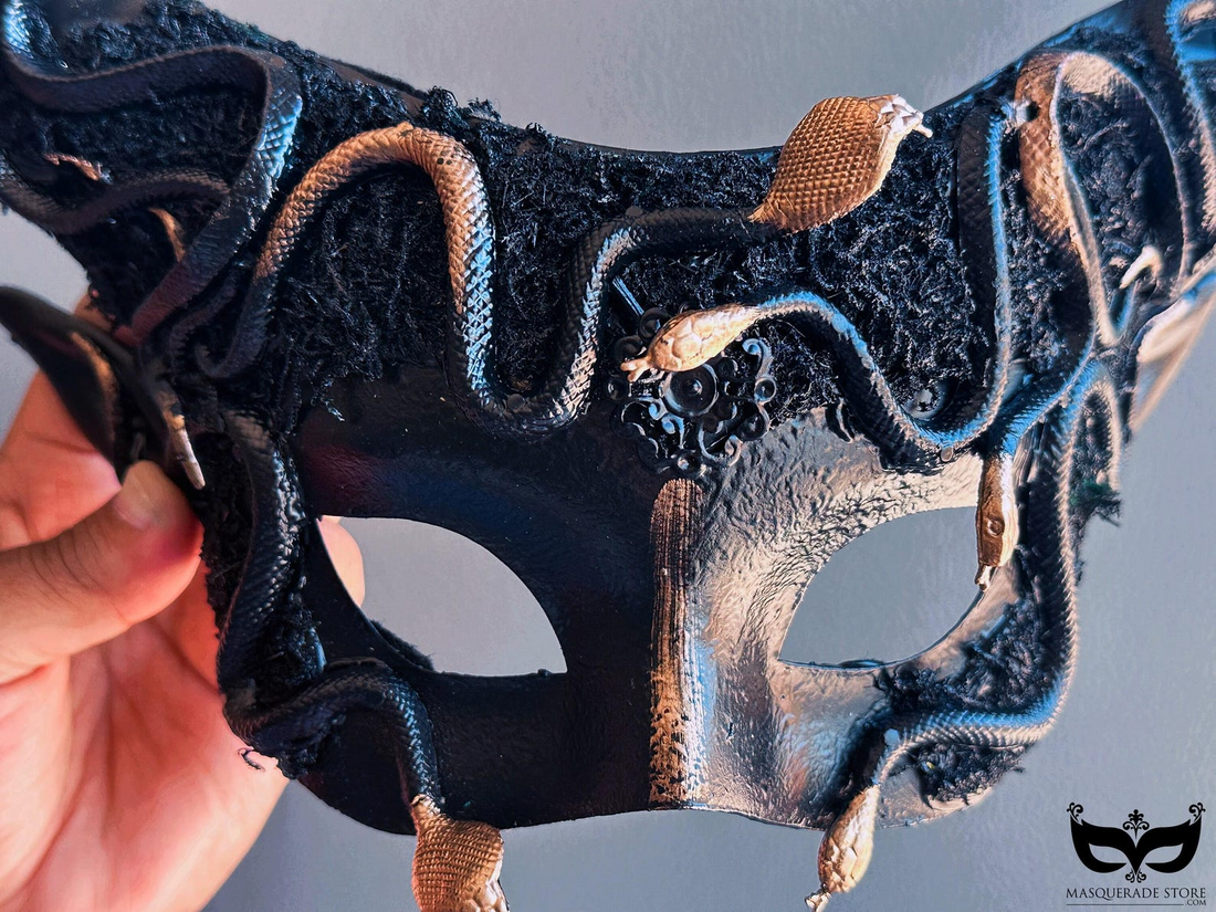 Medusa Black Horn Snake Headdress