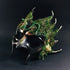 Forest Emerald Ent masquerade mask with moss and vine details