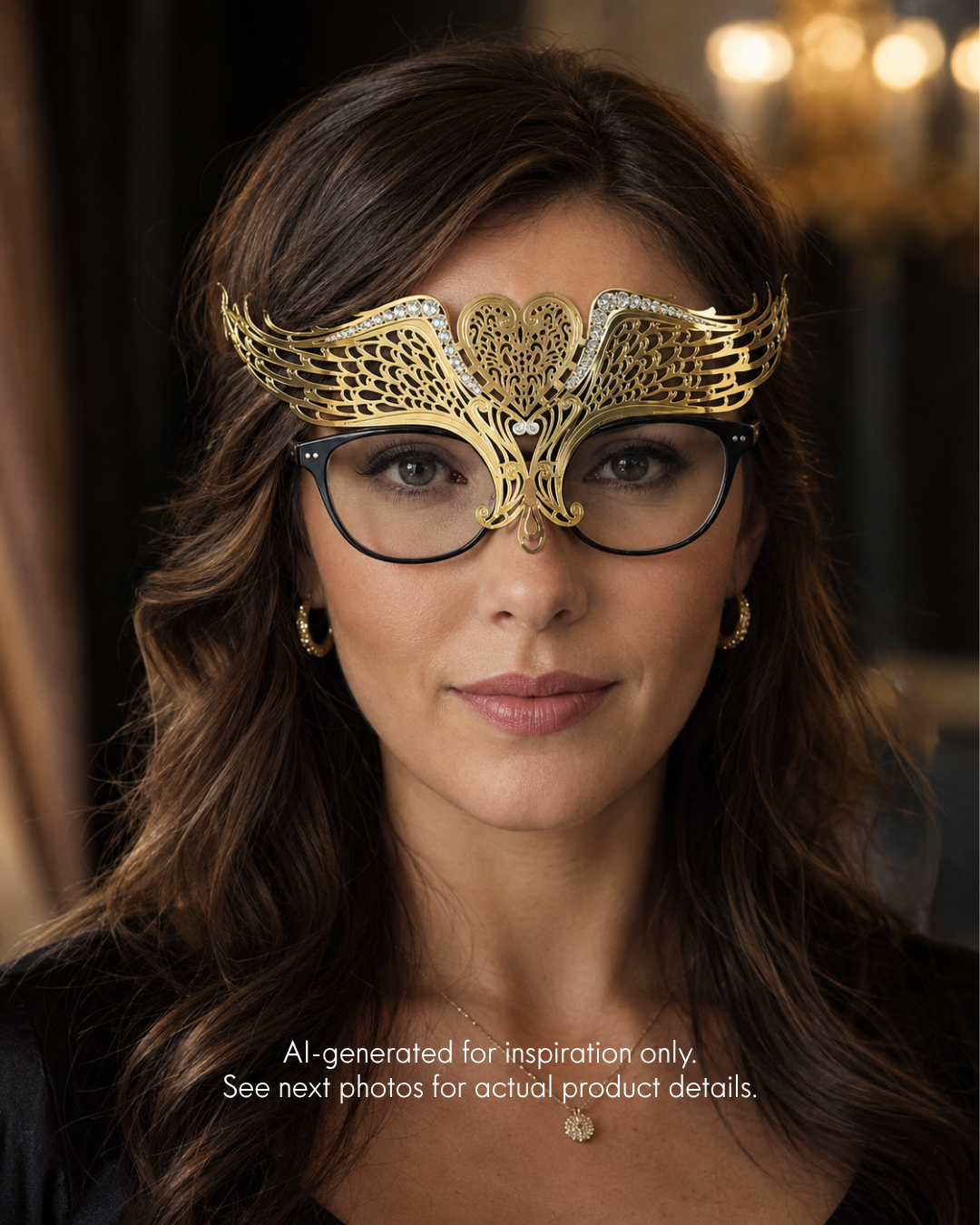 Angel Wing Mask - Gold