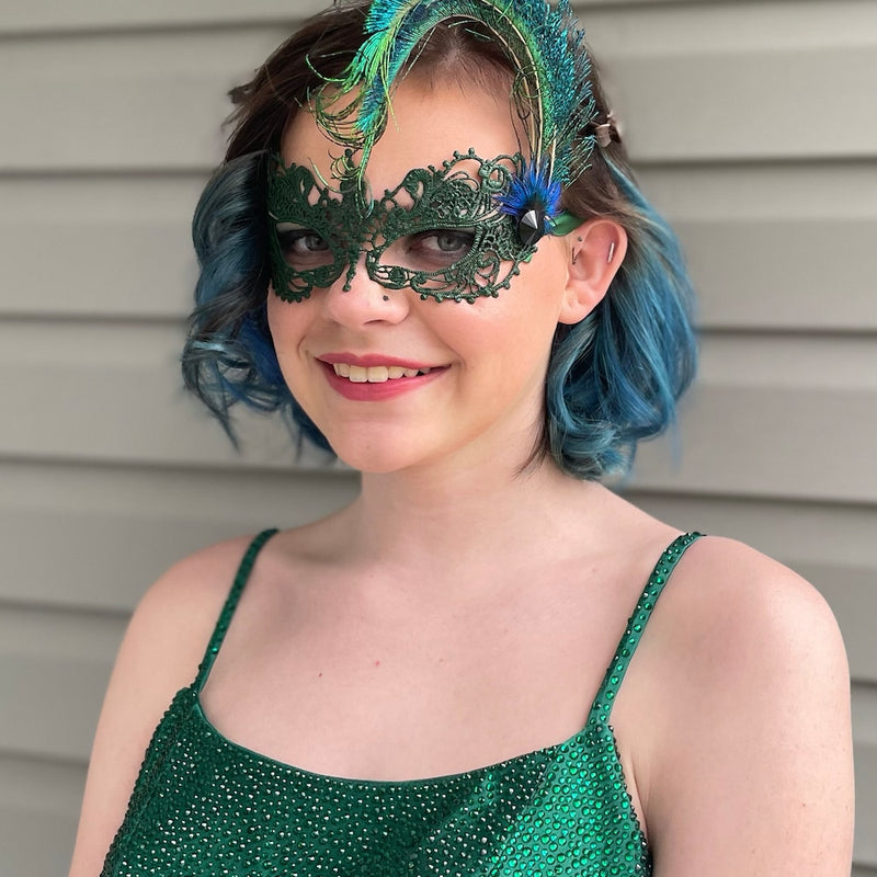 Prom Ride Cast Mask Prom Masquerade Masks - Elegant & Trendy Masks for Prom Night ...