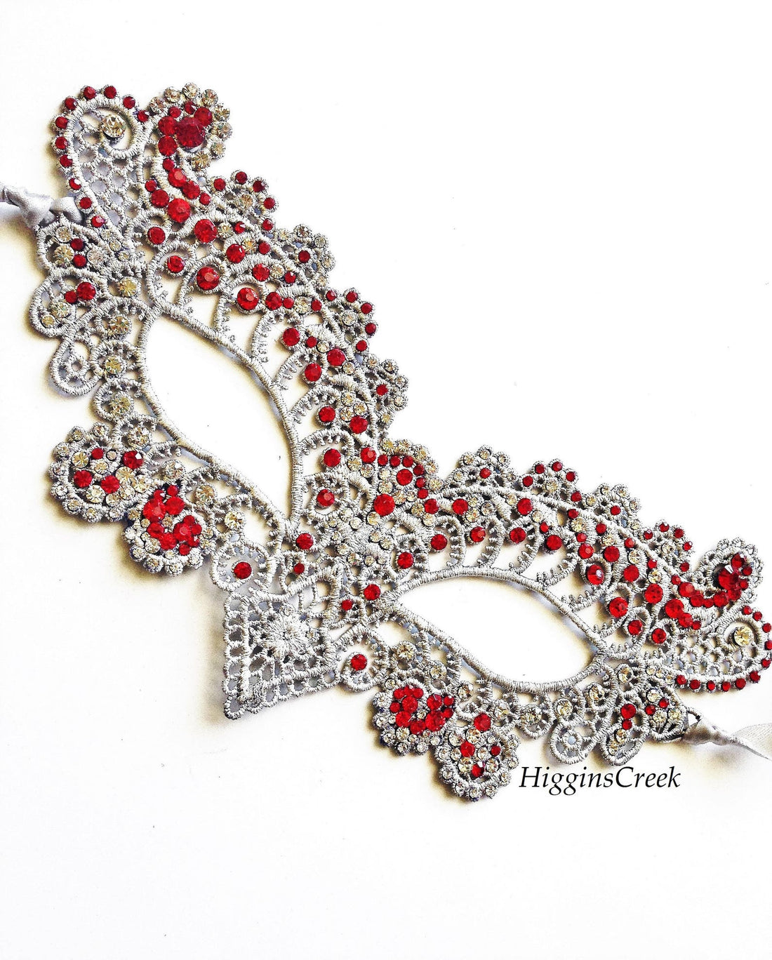 Scarlet Radiance - Lace Masquerade Mask