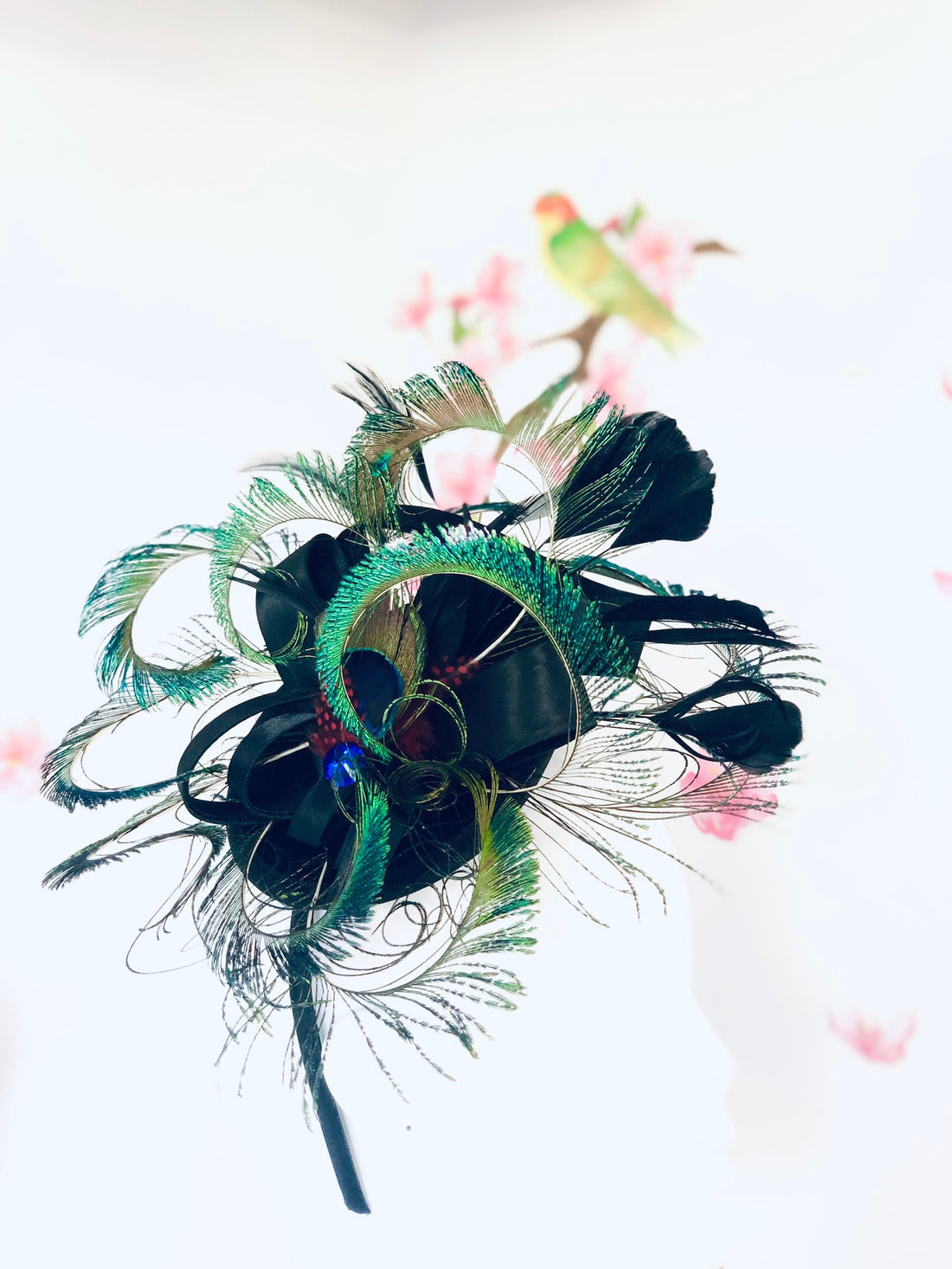Medium Peacock Fascinator