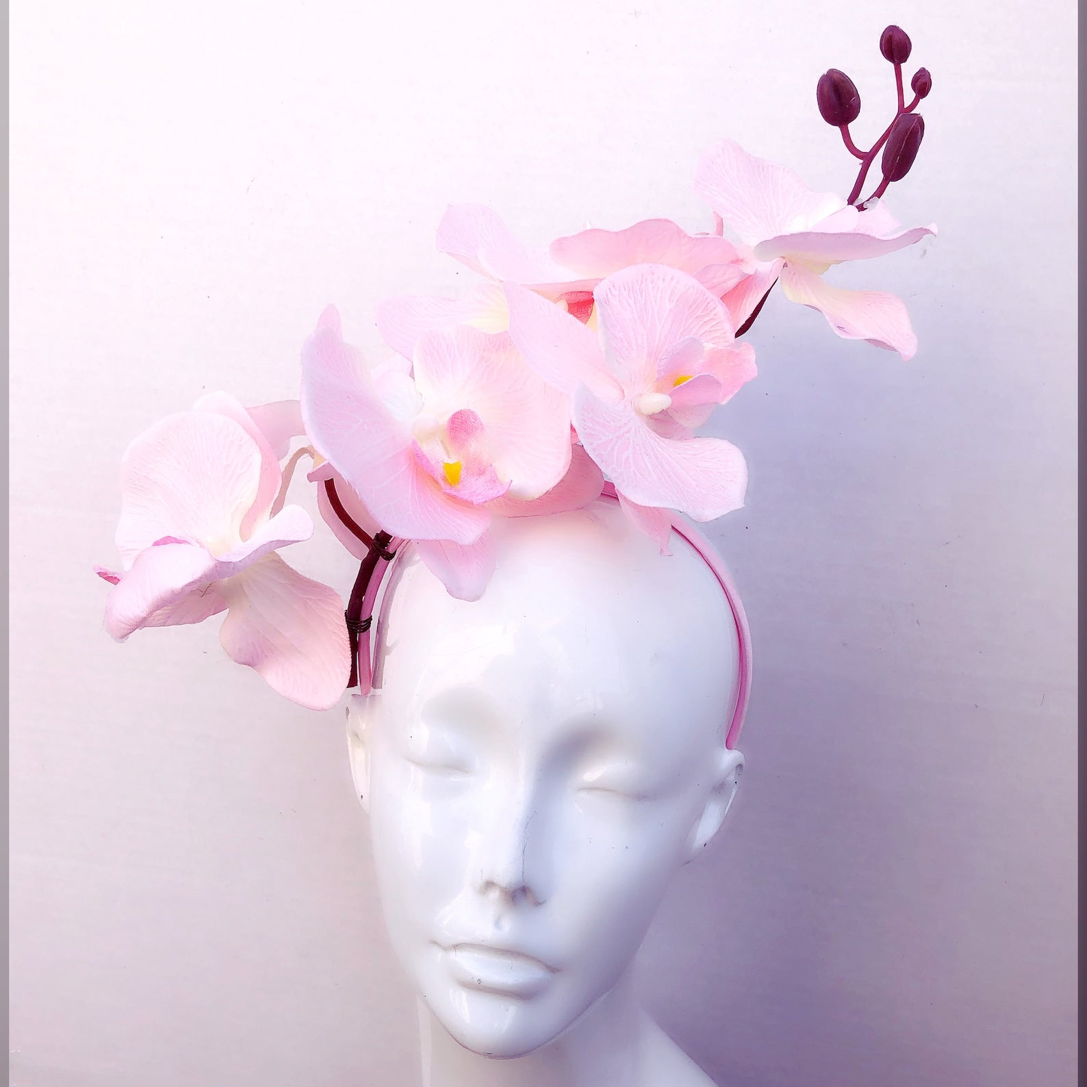 Orchid Fascinator Hat