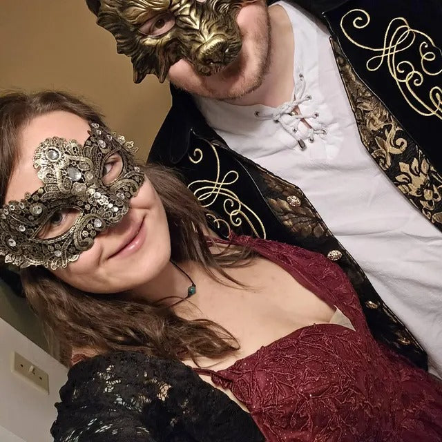 Midnight Virtue – Men's Black Masquerade Mask | Masquerade Store
