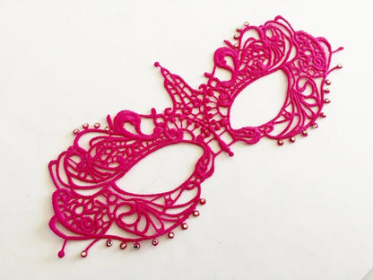Radiant Rose – Kids Lace Masquerade Mask