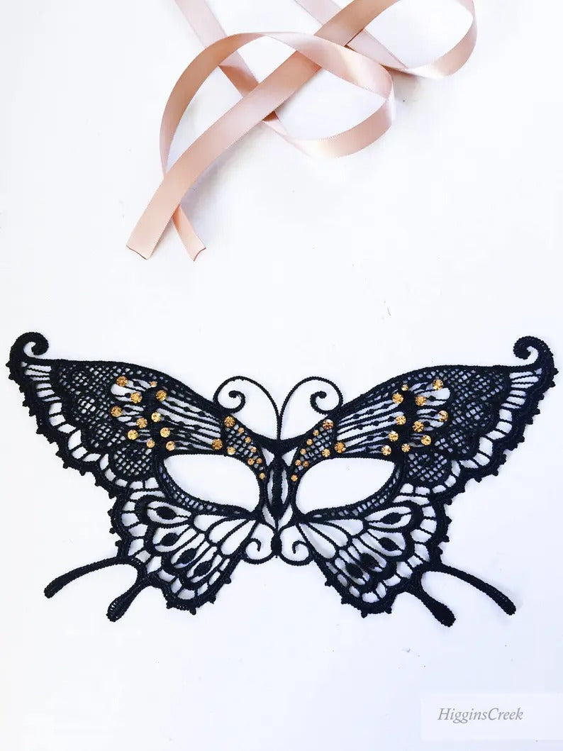Black Butterfly Mask - Ages 3+