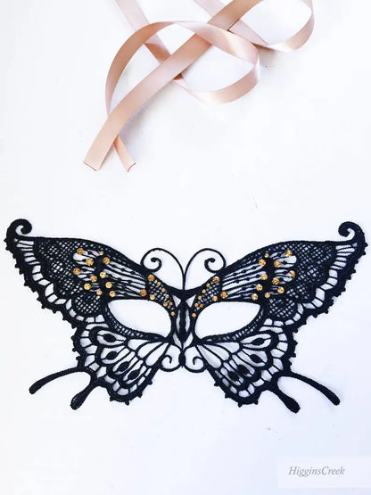 Black Lace Butterfly Mask