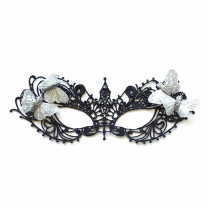 Black Butterfly Lace Mask