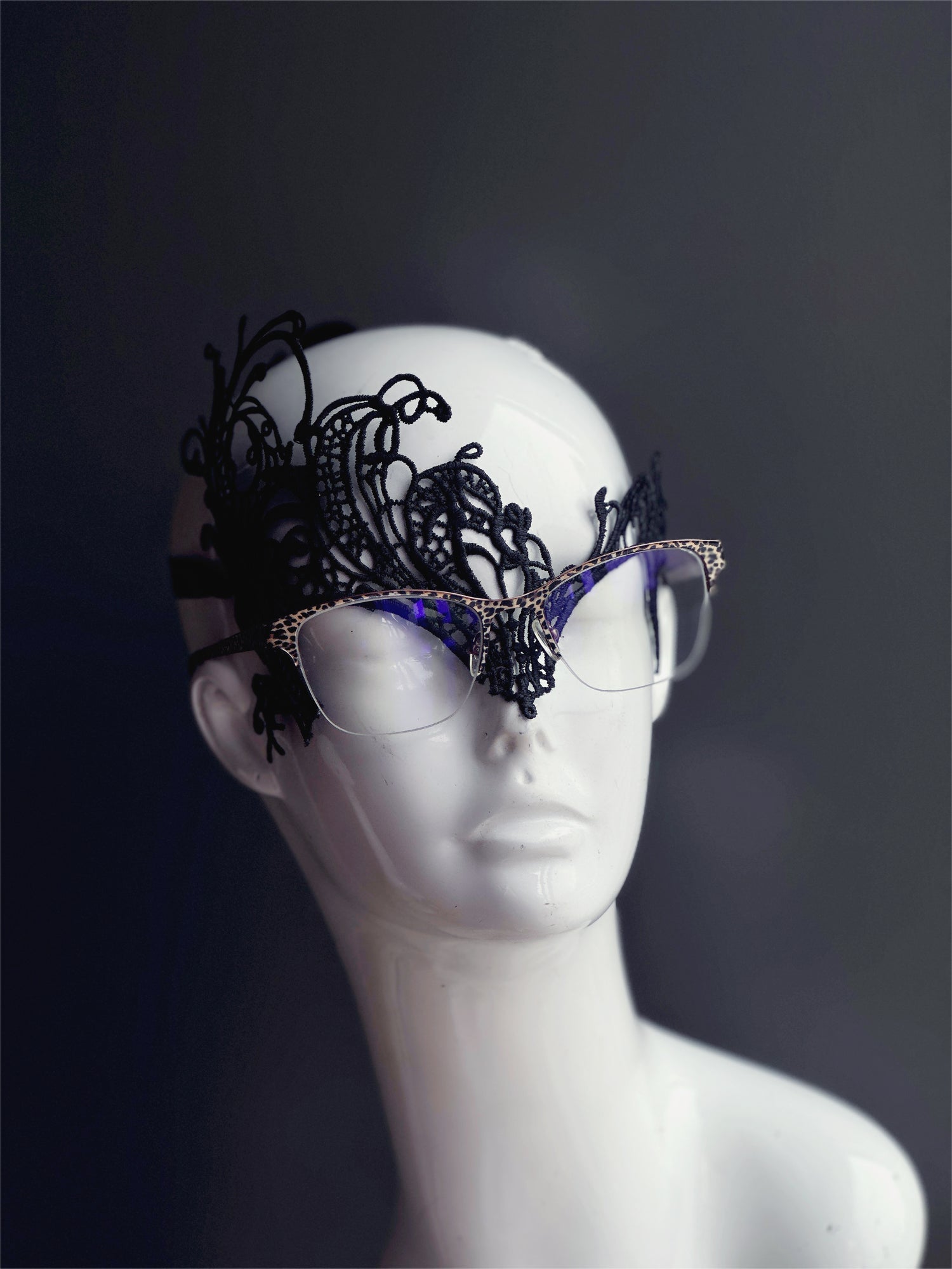 lace mask for eyeglass wearer women masquerade ball mask