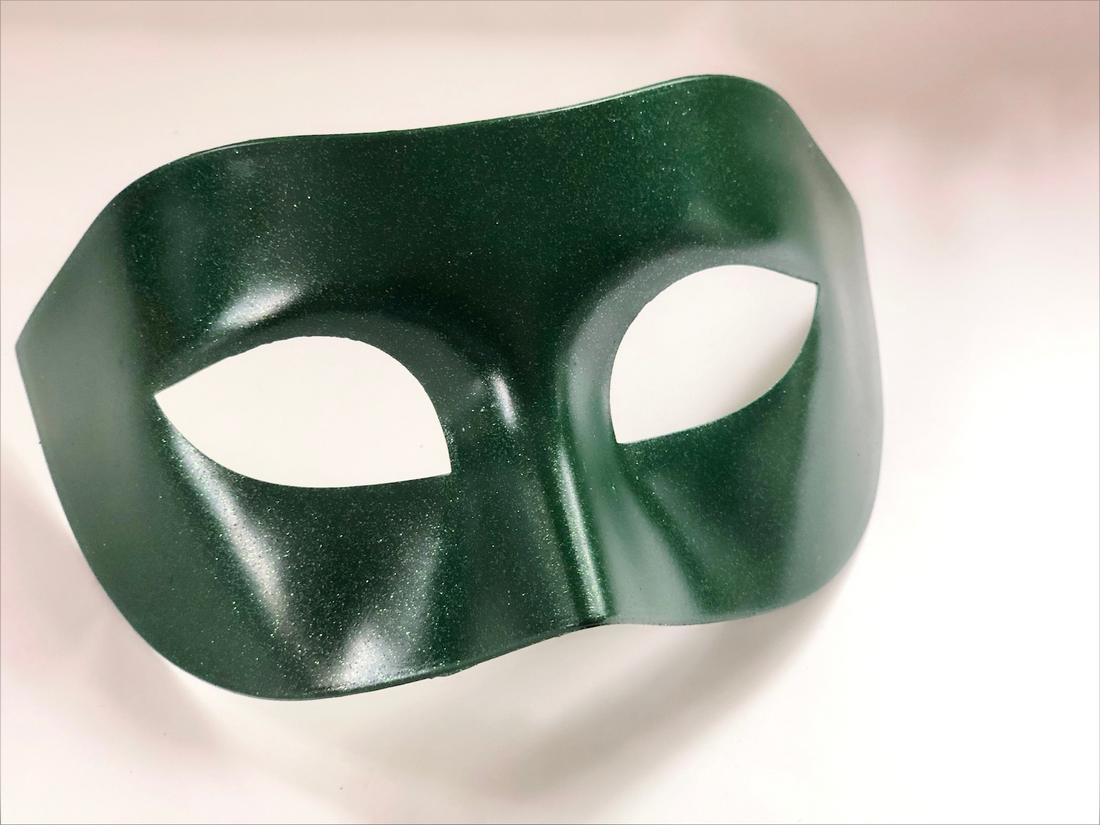 Emerald Allure – Green Couples Masks