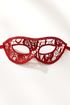 Elegant red lace masquerade mask, women’s lace eye mask for masquerade balls, weddings, proms, Halloween, and costume parties.