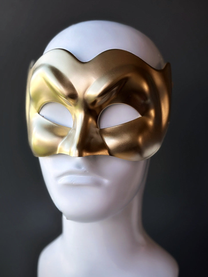 Venetian Devil Mask in Gold