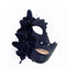 Half face black butterfly mask 