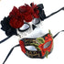 catrina sugar skull mask day of the dead couples mask pair red black adult 