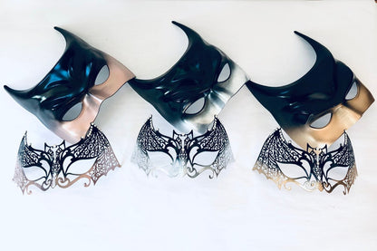 White Bat Masks Set