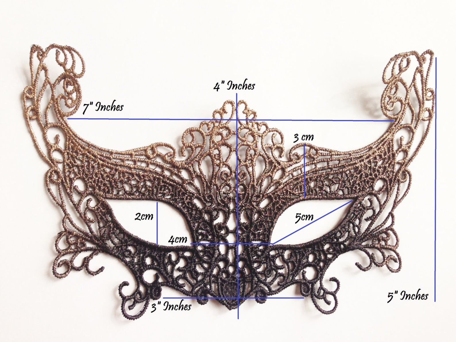 Fox Lace Mask - Gold