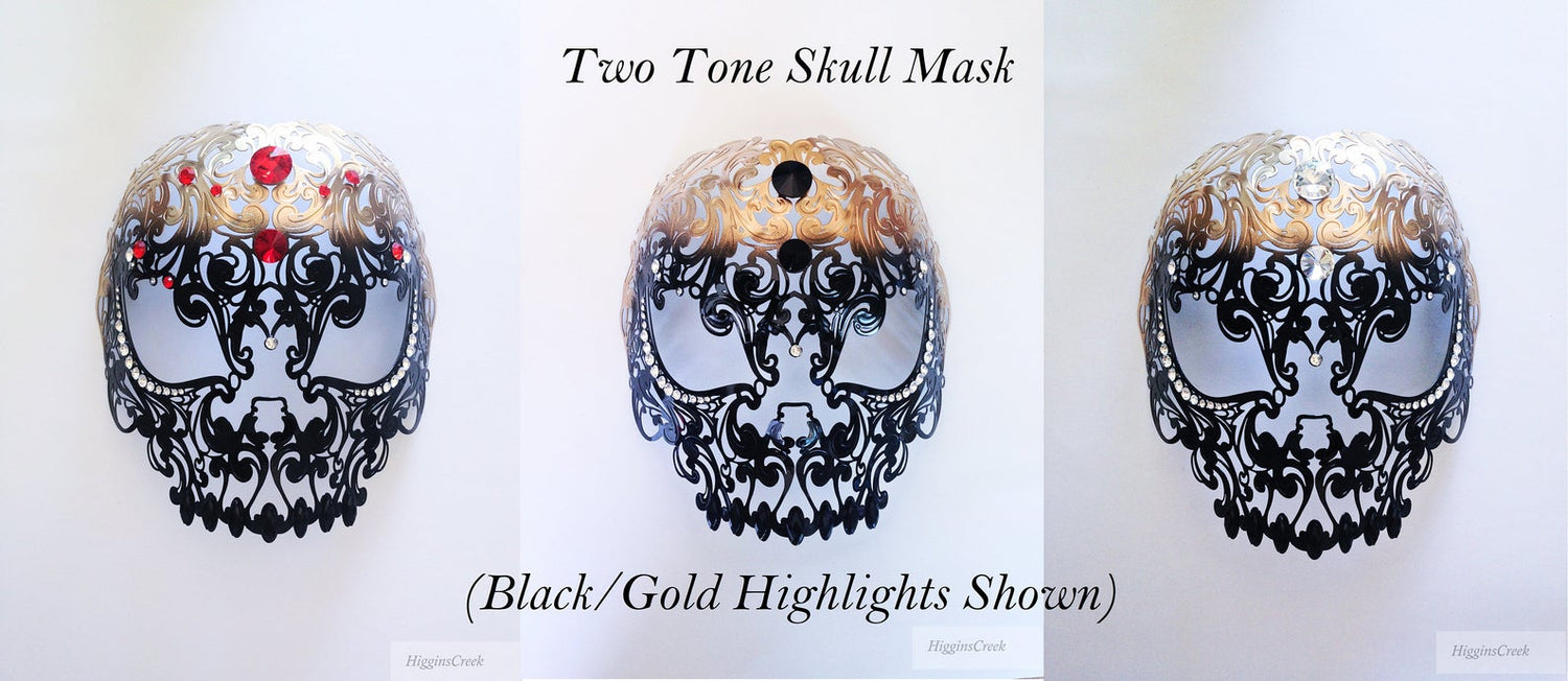 Ombre Metal Skull Mask