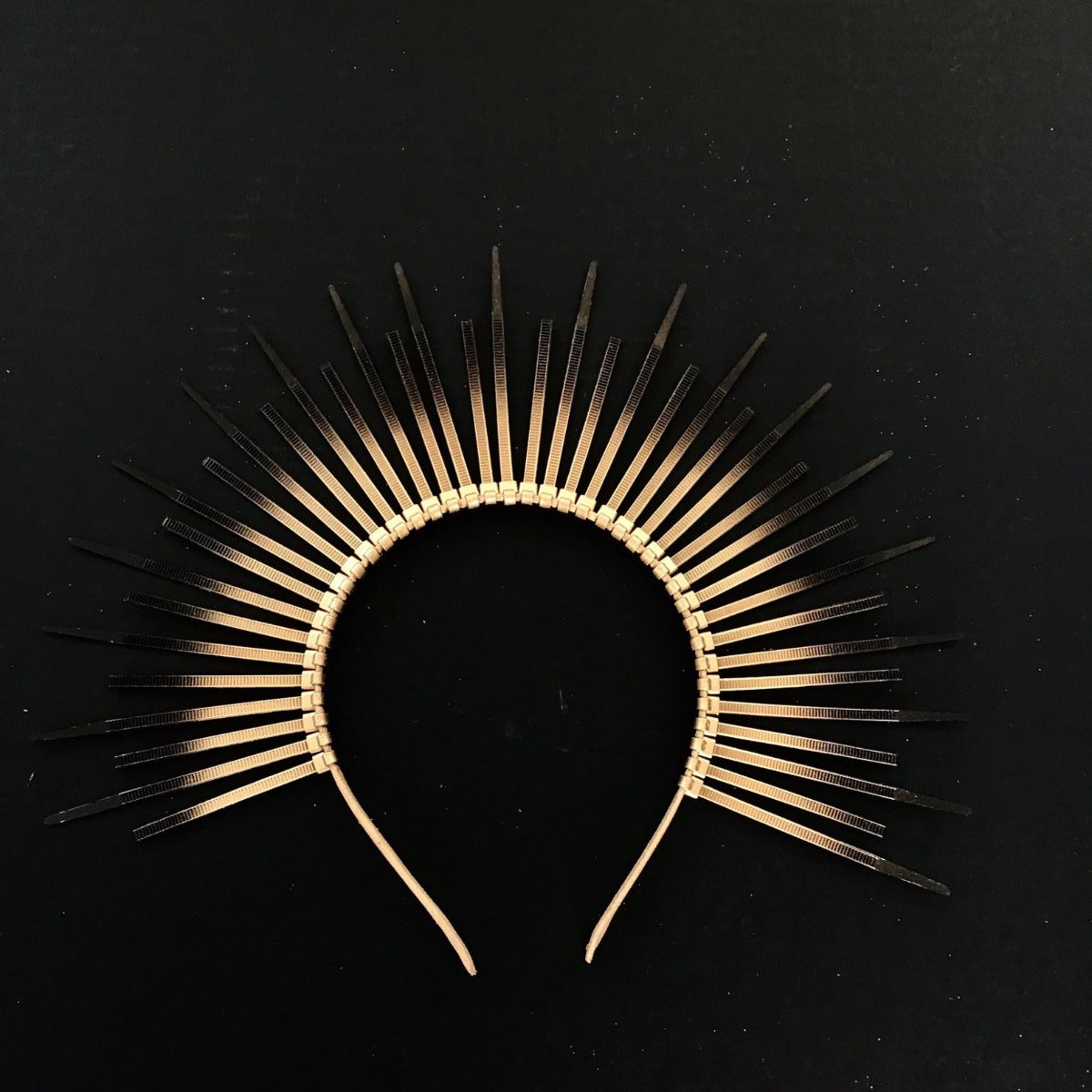 Gold Sunburst Halo Crown Headband - Gold