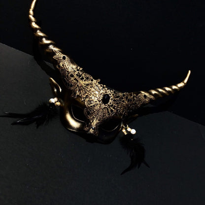 Horned Mythical Masks - Gold